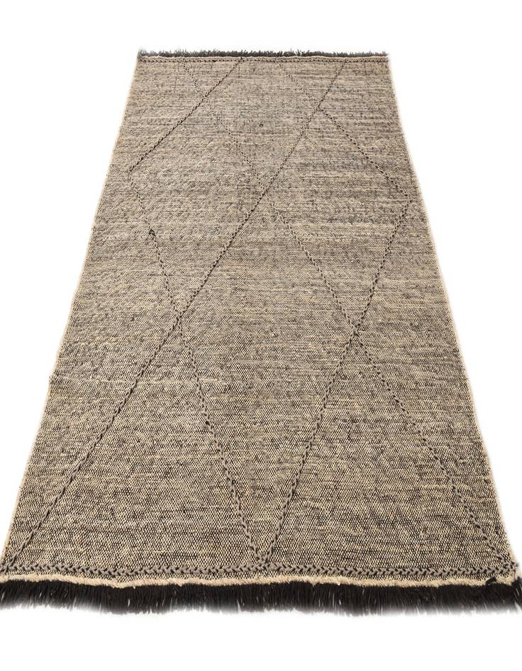 Detail image of  6' 1 x 7' 6  Hand Knotted Moroccan Wool Rug