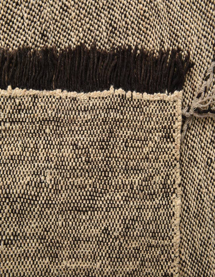 Detail image of  6' 1 x 7' 6  Hand Knotted Moroccan Wool Rug