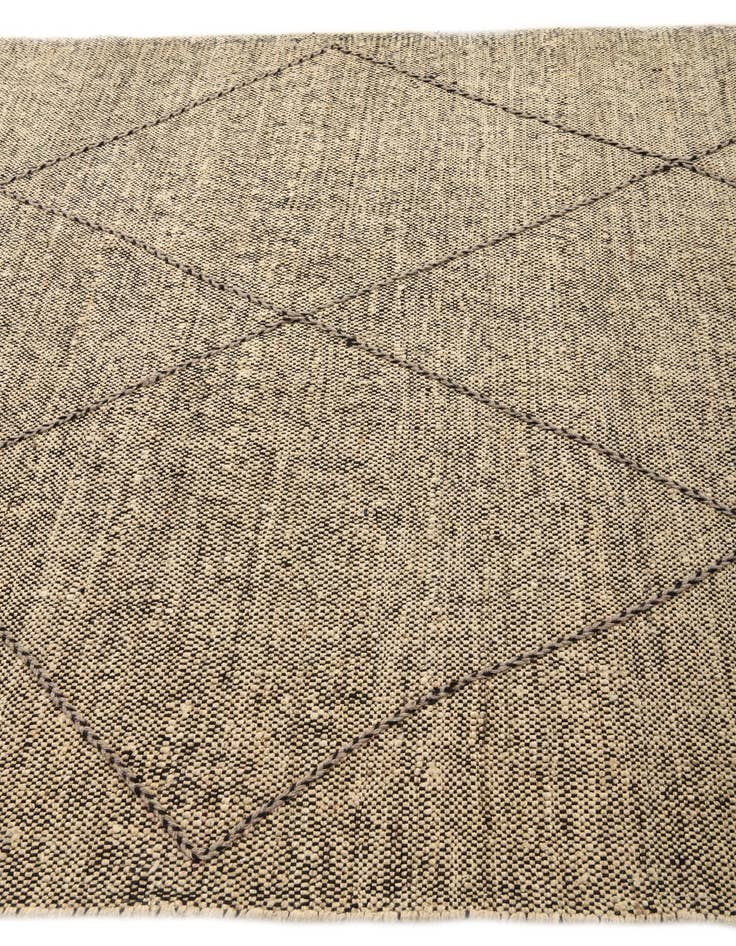 Detail image of  6' 2 x 7' 6  Hand Knotted Moroccan Wool Rug