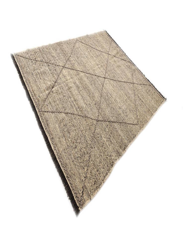 Detail image of  5' 11 x 7' 7  Hand Knotted Moroccan Wool Rug