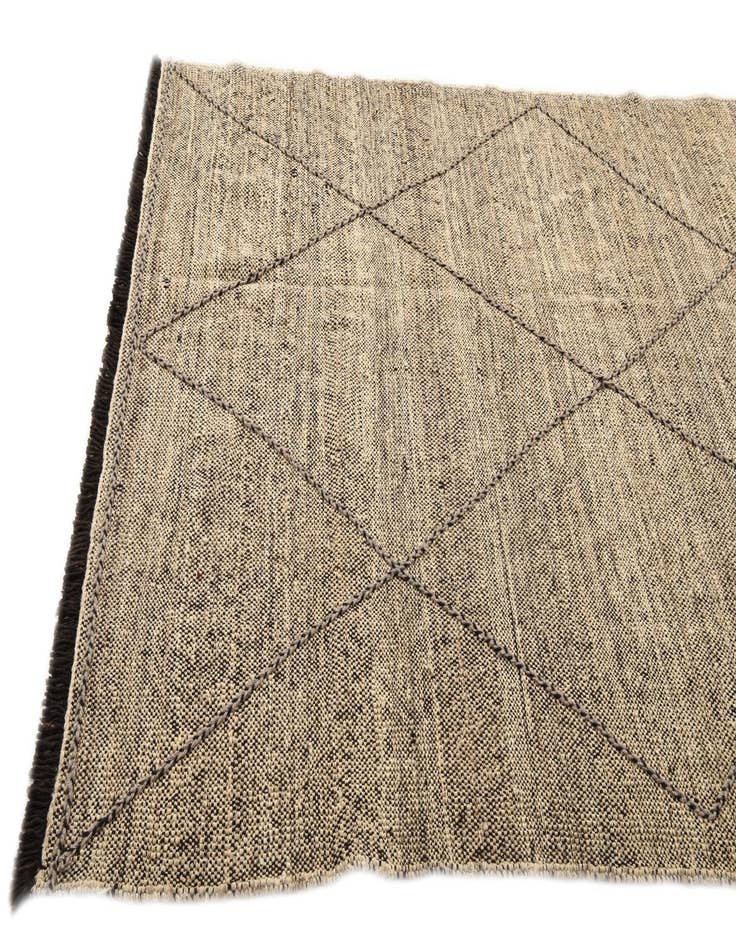 Detail image of  5' 11 x 7' 7  Hand Knotted Moroccan Wool Rug