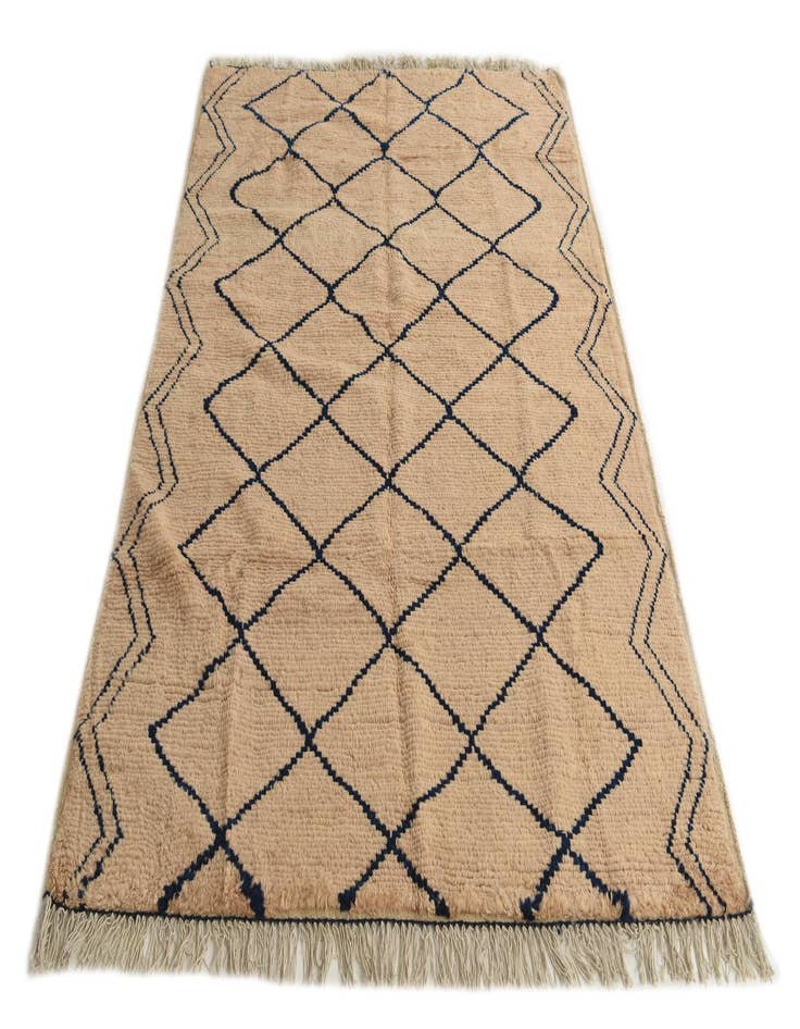 Detail image of  5' 2 x 7' 1  Hand Knotted Moroccan Wool Rug