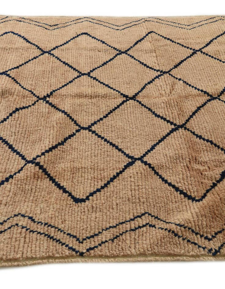 Detail image of  5' 2 x 7' 1  Hand Knotted Moroccan Wool Rug