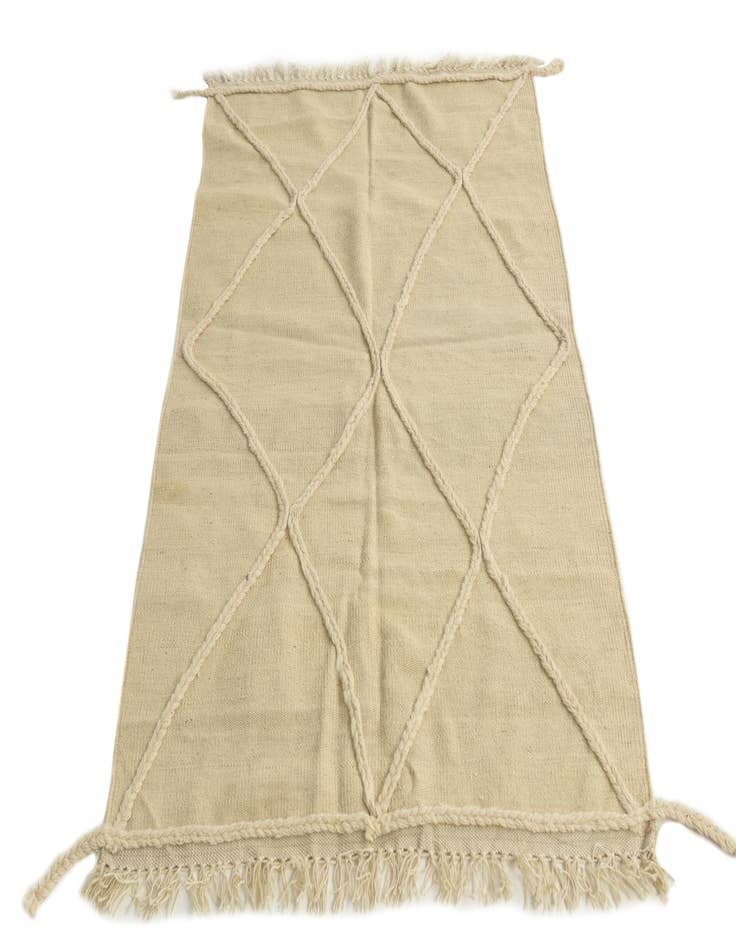 Detail image of  3' 3 x 5' 2  Hand Woven Moroccan Wool Rug