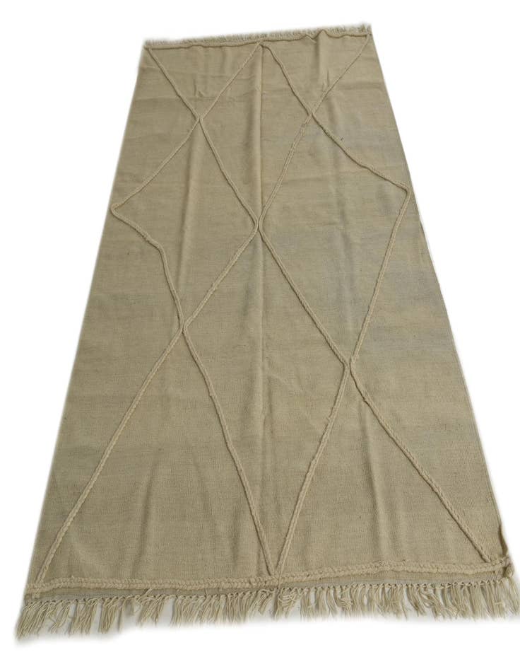 Detail image of  4' 9 x 8' 9  Hand Woven Moroccan Wool Rug