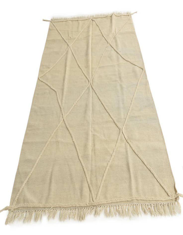 Detail image of  4' 9 x 8' 9  Hand Woven Moroccan Wool Rug