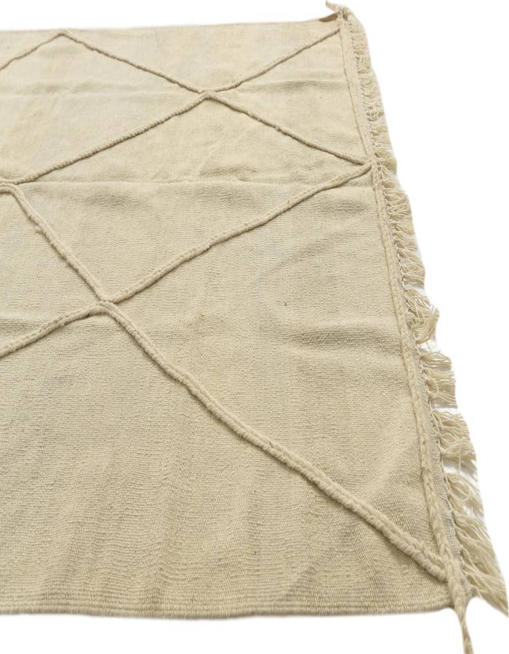 Detail image of  4' 9 x 8' 9  Hand Woven Moroccan Wool Rug