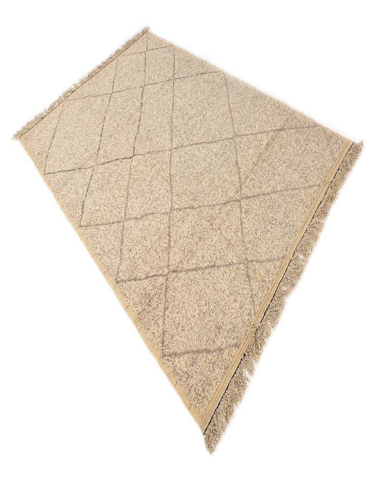 Detail image of  6' 2 x 9' 3  Hand Knotted Moroccan Wool Rug