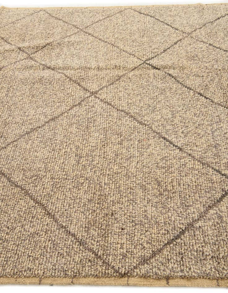 Detail image of  6' 2 x 9' 3  Hand Knotted Moroccan Wool Rug