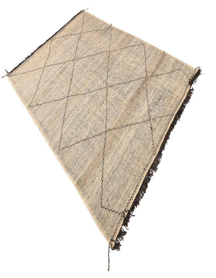 Detail image of  6' 10 x 9' 3  Hand Knotted Moroccan Wool Rug