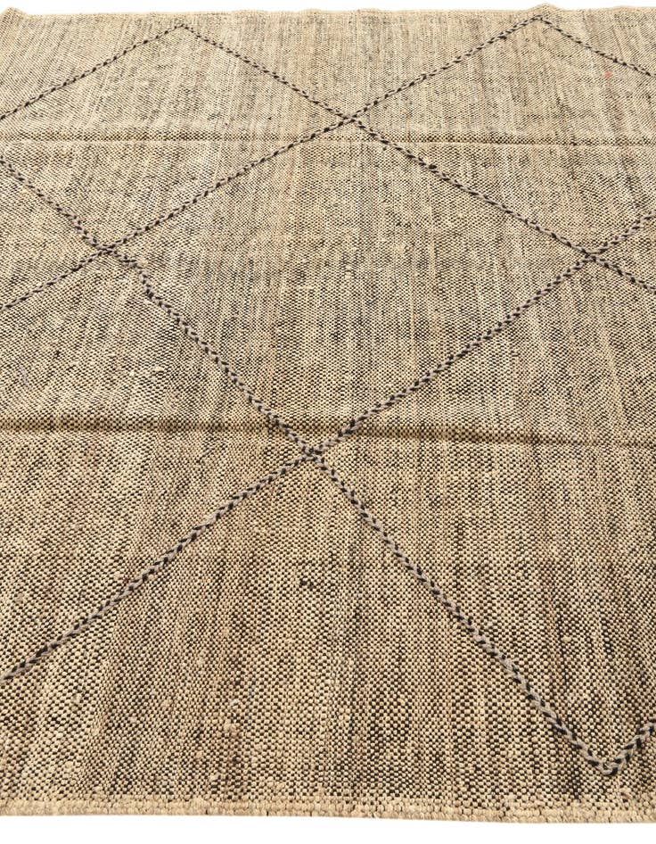 Detail image of  6' 10 x 9' 3  Hand Knotted Moroccan Wool Rug