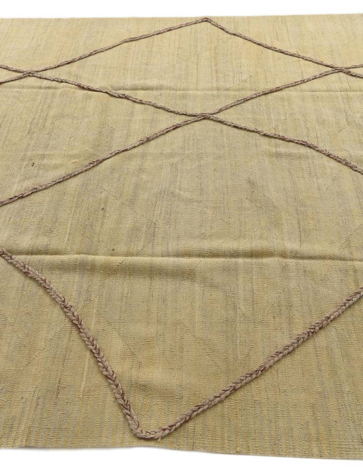 Detail image of  6' 9 x 9' 8  Hand Knotted Moroccan Wool Rug