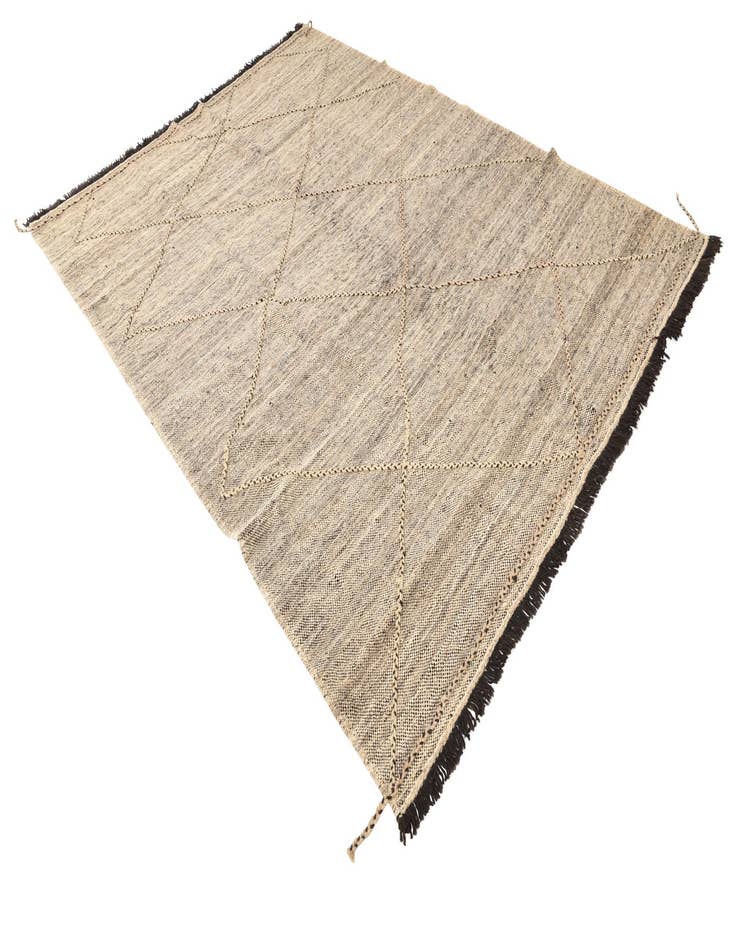 Detail image of  7' x 9' 7  Hand Knotted Moroccan Wool Rug