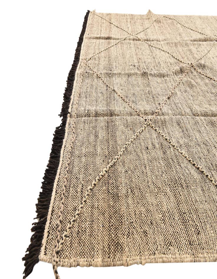 Detail image of  7' x 9' 7  Hand Knotted Moroccan Wool Rug