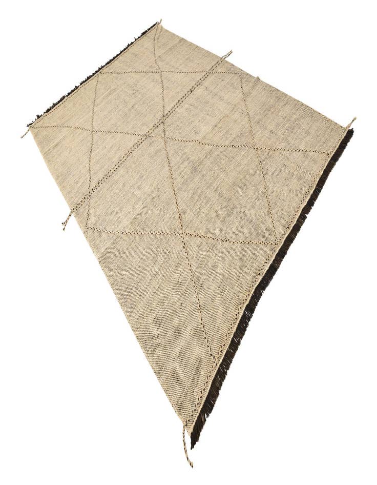 Detail image of  6' 9 x 9' 7  Hand Knotted Moroccan Wool Rug