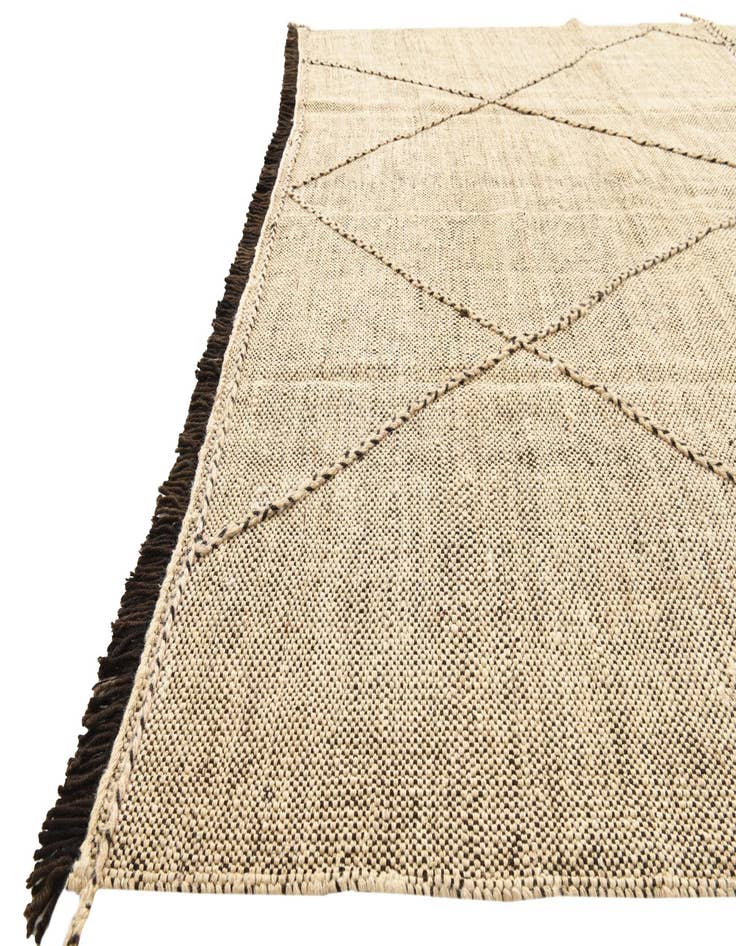 Detail image of  6' 9 x 9' 7  Hand Knotted Moroccan Wool Rug