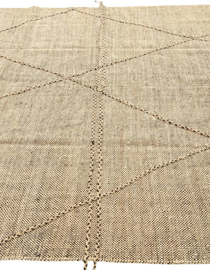 Detail image of  6' 9 x 9' 7  Hand Knotted Moroccan Wool Rug