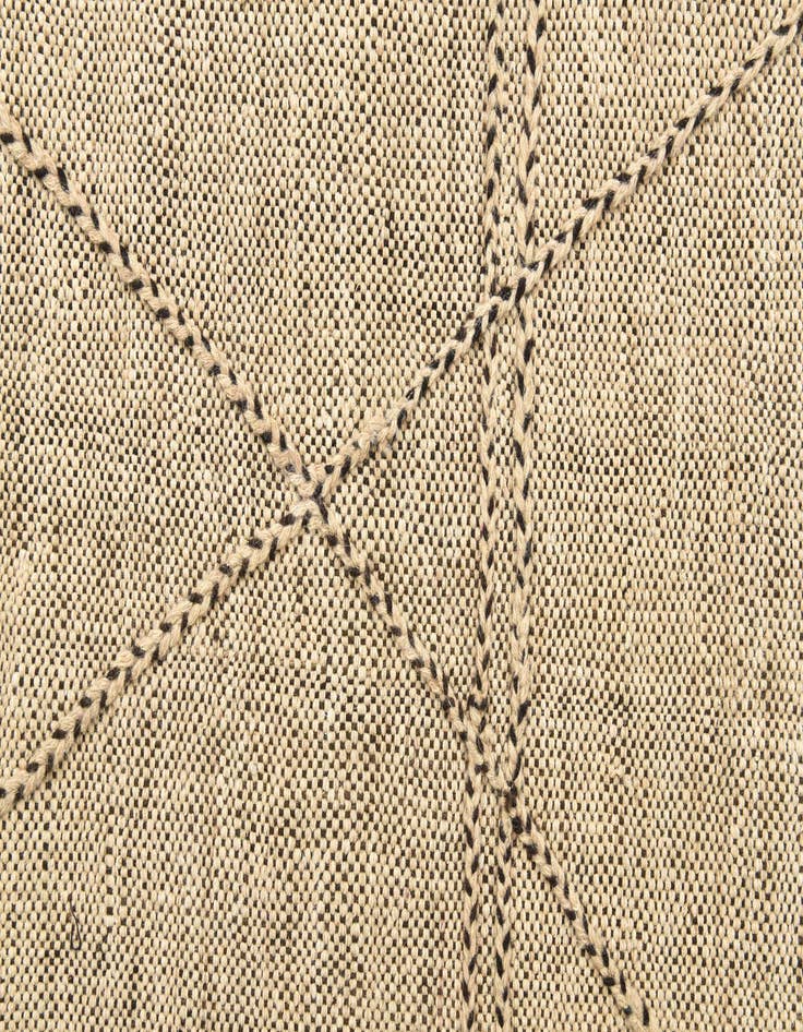 Detail image of  6' 9 x 9' 7  Hand Knotted Moroccan Wool Rug