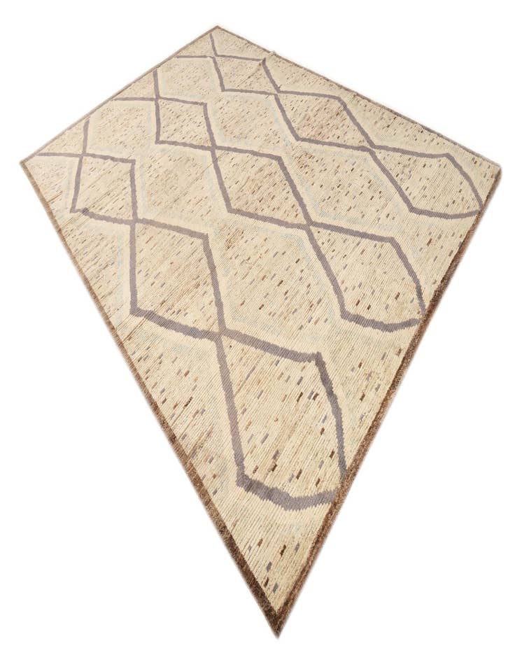 Detail image of  8' 10 x 12' 3  Hand Knotted Moroccan Wool Rug