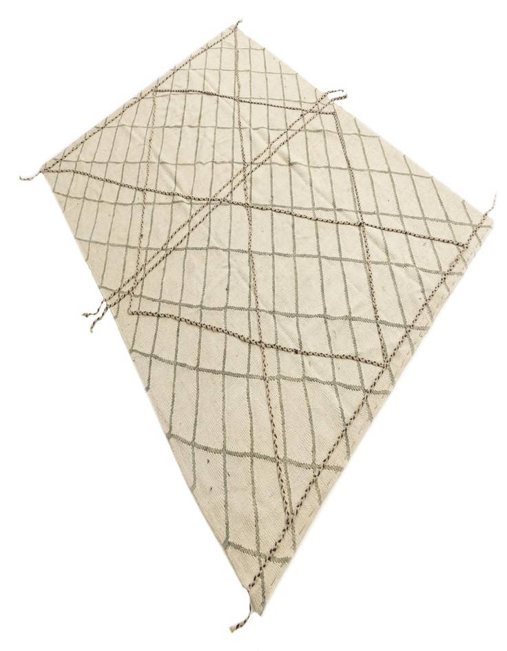 Detail image of  5' 10 x 7' 9  Hand Knotted Moroccan Wool Rug