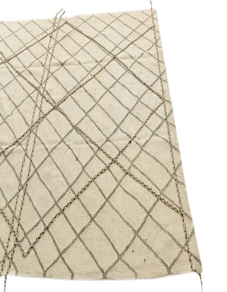 Detail image of  5' 10 x 7' 9  Hand Knotted Moroccan Wool Rug