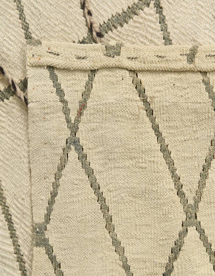 Detail image of  5' 10 x 7' 9  Hand Knotted Moroccan Wool Rug