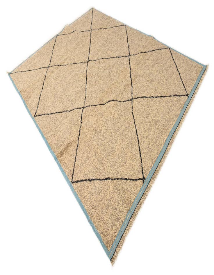 Detail image of  8' x 10' 2  Hand Knotted Moroccan Wool Rug