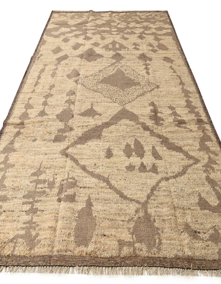 Detail image of  9' 3 x 12' 3  Hand Knotted Moroccan Wool Rug