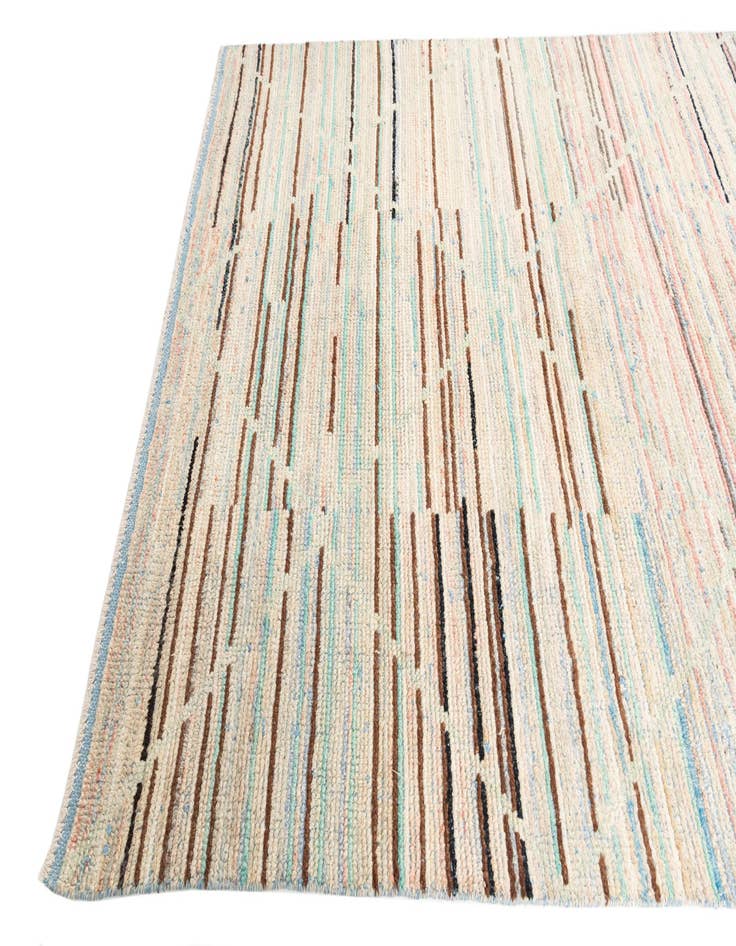 Detail image of  5' 10 x 8' 10  Hand Knotted Moroccan Wool Rug