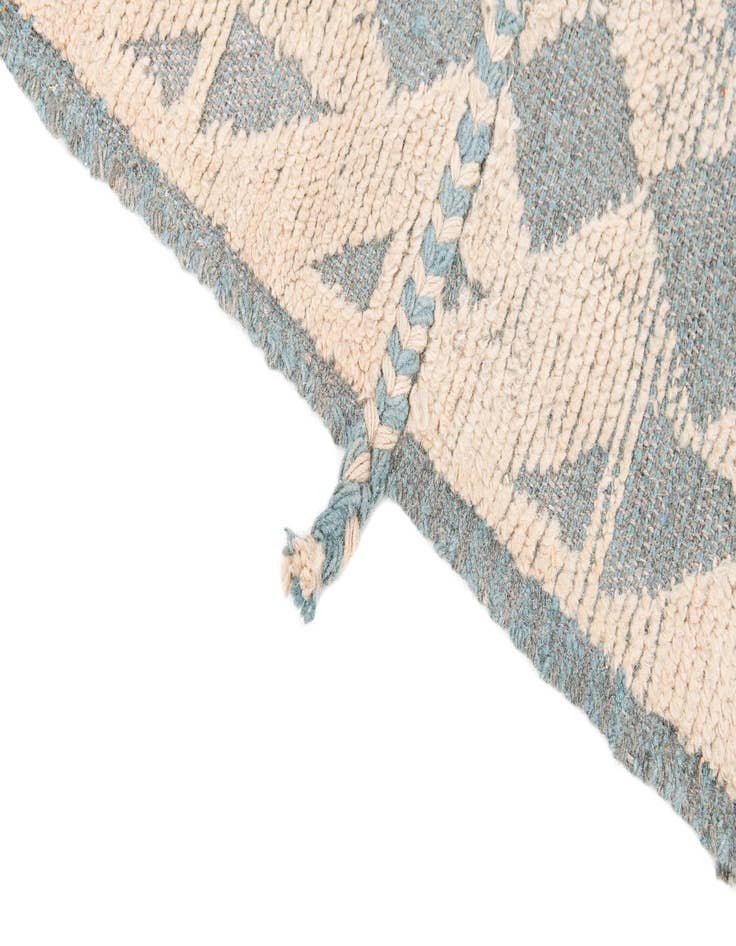 Detail image of  5' 3 x 7'  Hand Knotted Moroccan Wool Rug