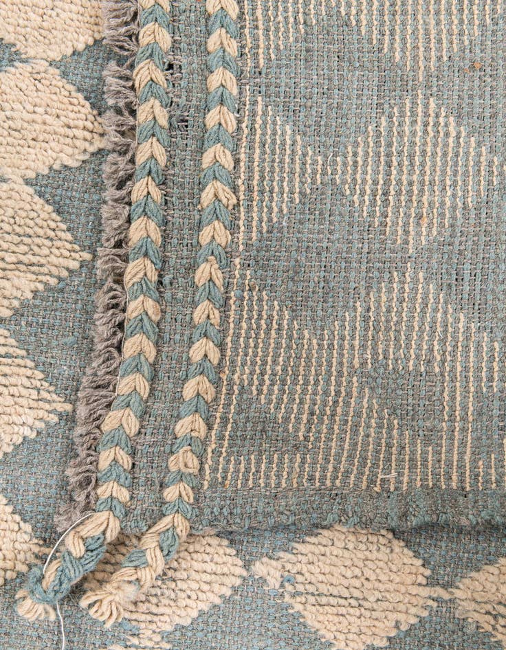 Detail image of  5' 3 x 7'  Hand Knotted Moroccan Wool Rug