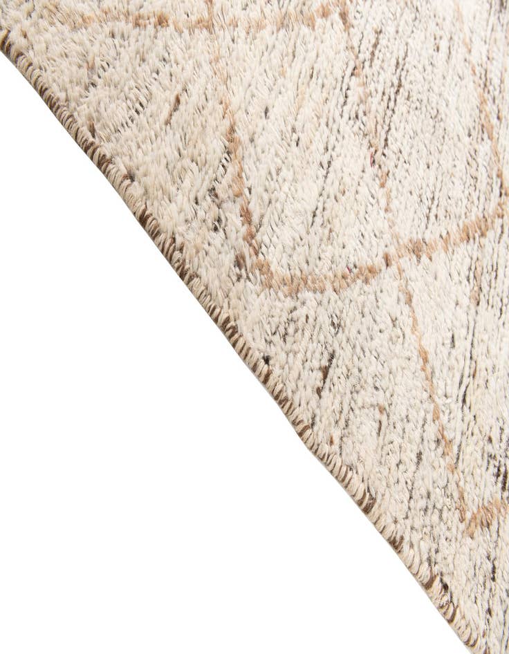 Detail image of  4' 10 x 6' 10  Hand Knotted Moroccan Wool Rug