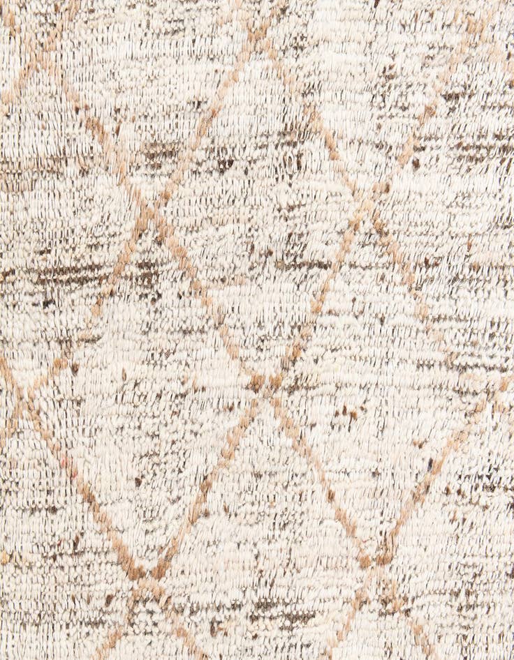 Detail image of  4' 10 x 6' 10  Hand Knotted Moroccan Wool Rug