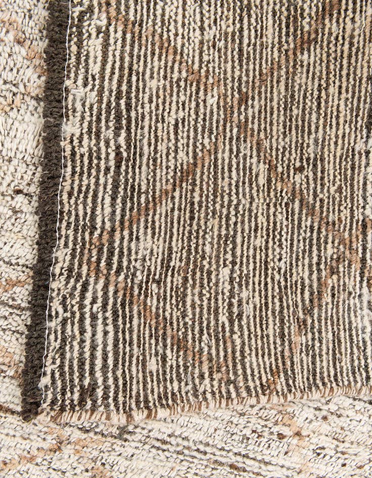 Detail image of  4' 10 x 6' 10  Hand Knotted Moroccan Wool Rug