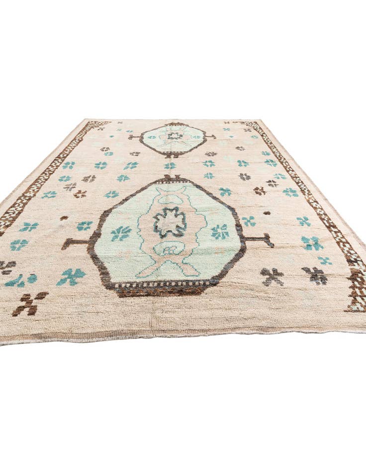 Detail image of  9' 7 x 12' 2  Hand Knotted Moroccan Wool Rug