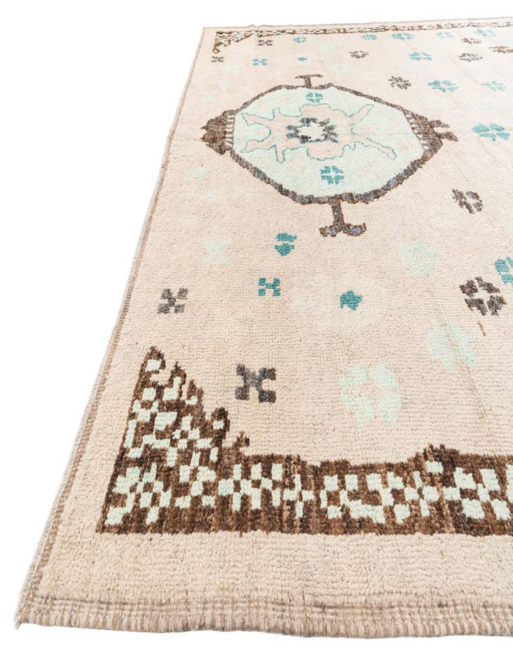 Detail image of  9' 7 x 12' 2  Hand Knotted Moroccan Wool Rug