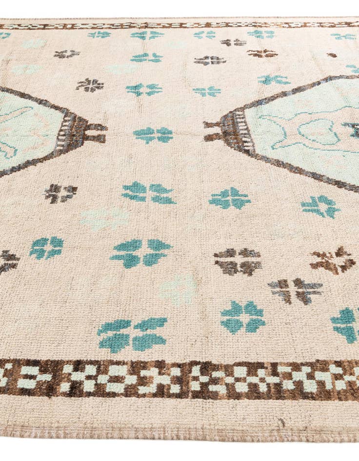 Detail image of  9' 7 x 12' 2  Hand Knotted Moroccan Wool Rug