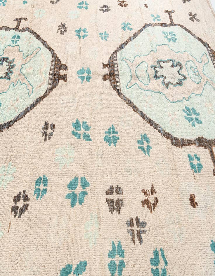 Detail image of  9' 7 x 12' 2  Hand Knotted Moroccan Wool Rug