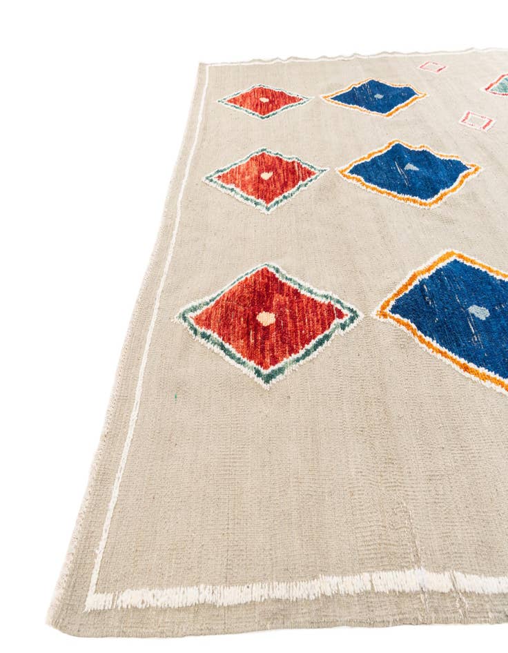 Detail image of  8' 2 x 10' 8  Hand Knotted Moroccan Wool Rug