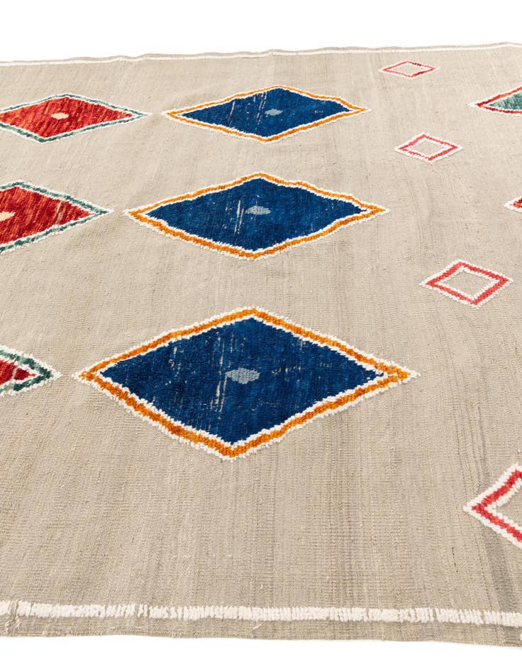 Detail image of  8' 2 x 10' 8  Hand Knotted Moroccan Wool Rug