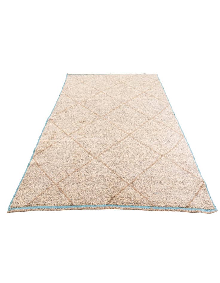 Detail image of  5' 10 x 9' 2  Hand Knotted Moroccan Wool Rug