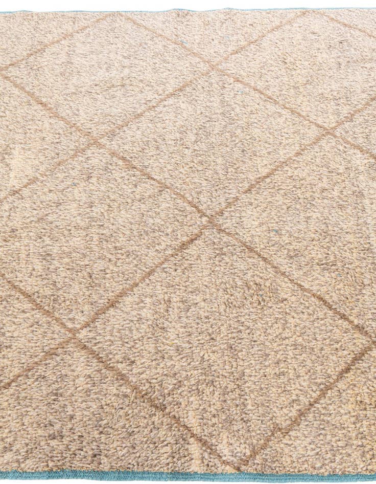 Detail image of  5' 10 x 9' 2  Hand Knotted Moroccan Wool Rug