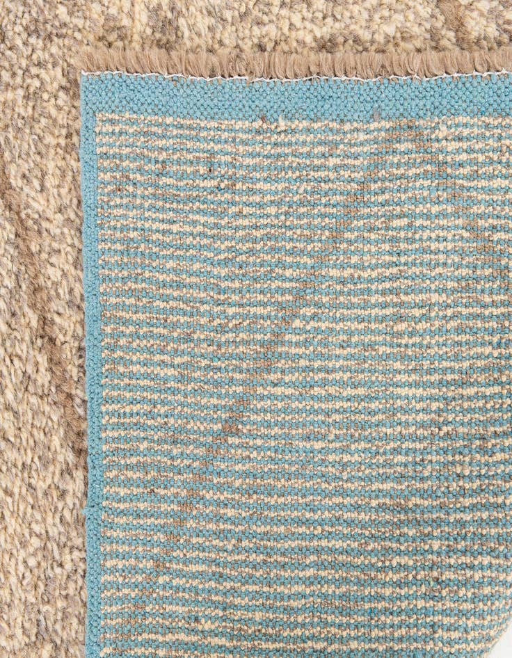 Detail image of  5' 10 x 9' 2  Hand Knotted Moroccan Wool Rug