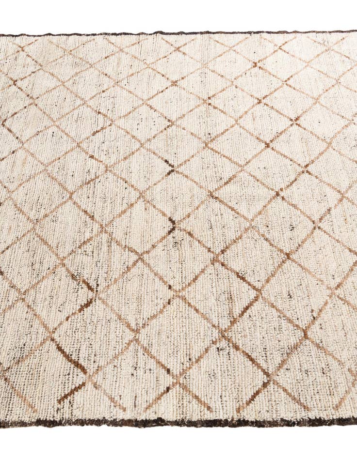 Detail image of  5' 2 x 6' 10  Hand Knotted Moroccan Wool Rug