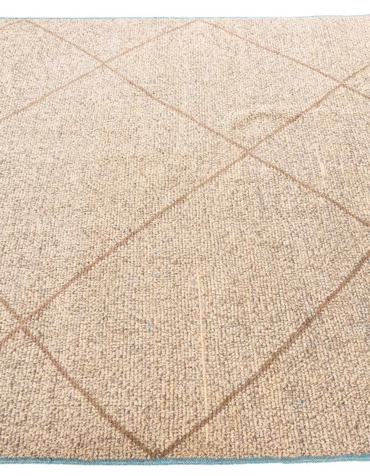 Detail image of  6' 1 x 9' 2  Hand Knotted Moroccan Wool Rug