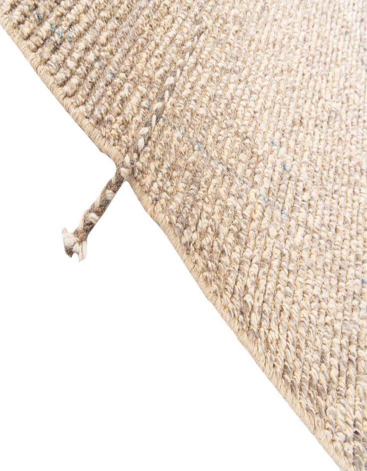 Detail image of  6' 7 x 9'  Hand Knotted Moroccan Wool Rug