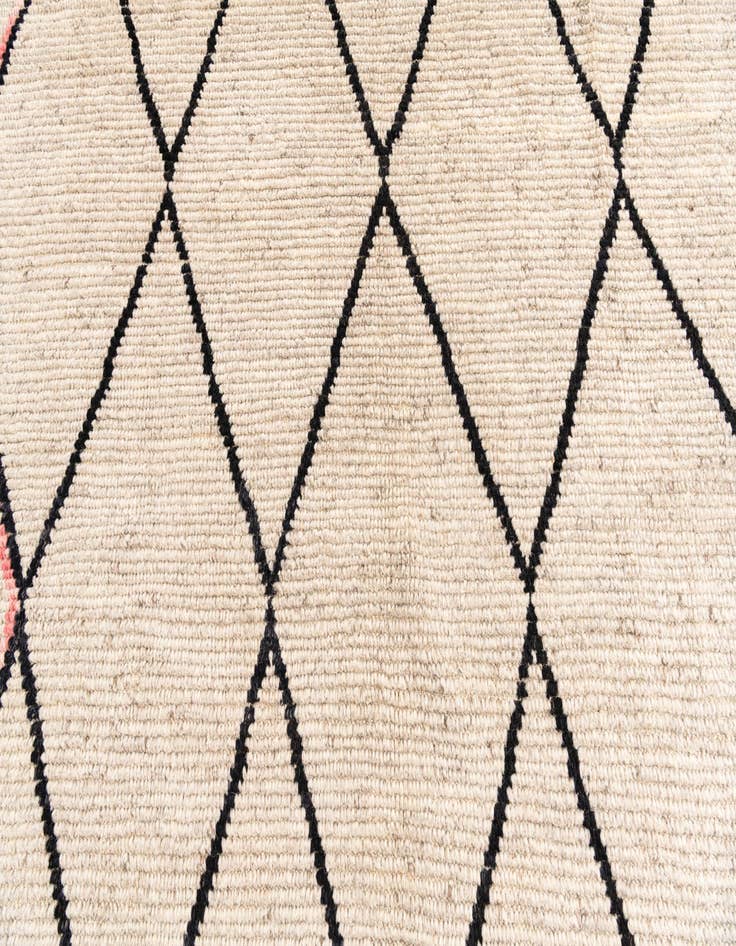 Detail image of  5' 3 x 8' 3  Hand Knotted Moroccan Wool Rug