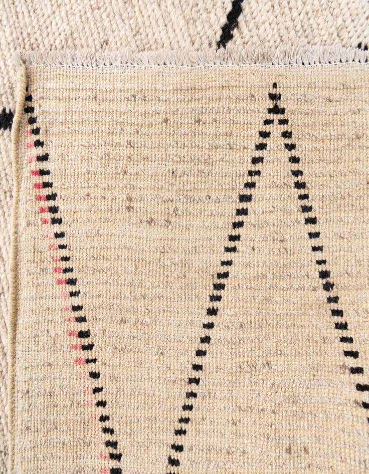 Detail image of  5' 3 x 8' 3  Hand Knotted Moroccan Wool Rug