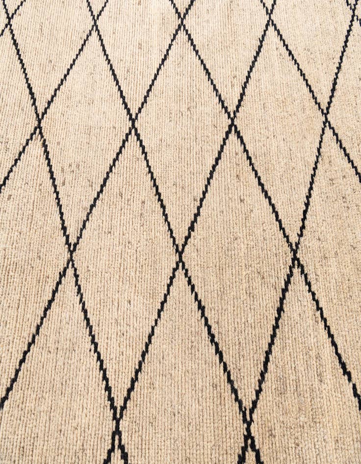 Detail image of  6' 2 x 9' 1  Hand Knotted Moroccan Wool Rug