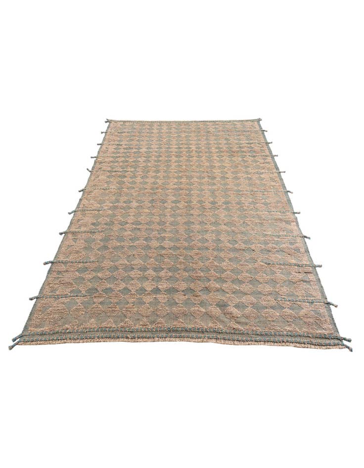 Detail image of  6' 9 x 10'  Hand Knotted Moroccan Wool Rug